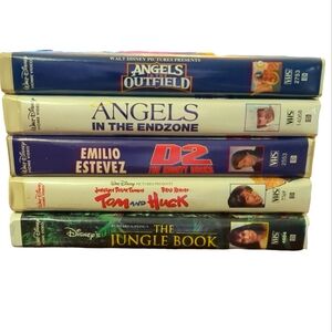 Bundle of 5 Vintage Disney VHS Tapes